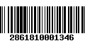 Código de Barras 2861810001346