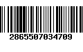 Código de Barras 2865507034709