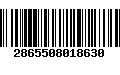 Código de Barras 2865508018630