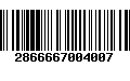 Código de Barras 2866667004007