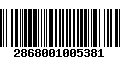 Código de Barras 2868001005381