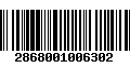 Código de Barras 2868001006302