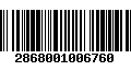 Código de Barras 2868001006760