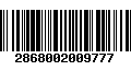 Código de Barras 2868002009777