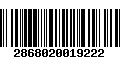 Código de Barras 2868020019222