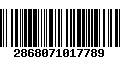 Código de Barras 2868071017789