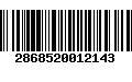 Código de Barras 2868520012143