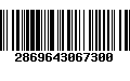 Código de Barras 2869643067300