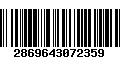 Código de Barras 2869643072359