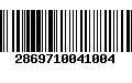 Código de Barras 2869710041004