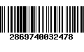 Código de Barras 2869740032478