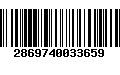 Código de Barras 2869740033659