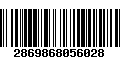 Código de Barras 2869868056028