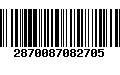 Código de Barras 2870087082705