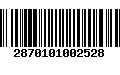 Código de Barras 2870101002528