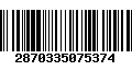 Código de Barras 2870335075374