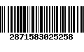 Código de Barras 2871583025258