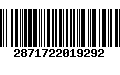 Código de Barras 2871722019292