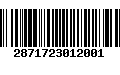 Código de Barras 2871723012001