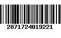 Código de Barras 2871724019221