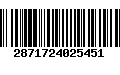 Código de Barras 2871724025451