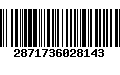 Código de Barras 2871736028143