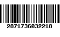 Código de Barras 2871736032218