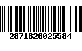 Código de Barras 2871820025584