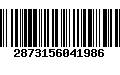 Código de Barras 2873156041986