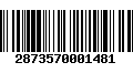 Código de Barras 2873570001481