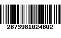 Código de Barras 2873981024802