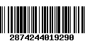 Código de Barras 2874244019290