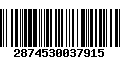 Código de Barras 2874530037915