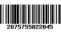 Código de Barras 2875755022045