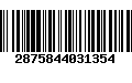 Código de Barras 2875844031354