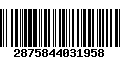 Código de Barras 2875844031958