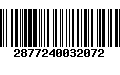 Código de Barras 2877240032072