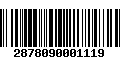 Código de Barras 2878090001119