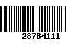 Código de Barras 28784111