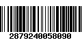 Código de Barras 2879240058090