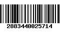 Código de Barras 2883440025714