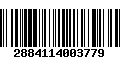 Código de Barras 2884114003779