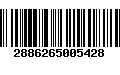 Código de Barras 2886265005428