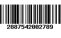 Código de Barras 2887542002789