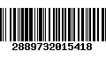 Código de Barras 2889732015418