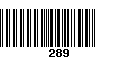 Código de Barras 289