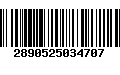 Código de Barras 2890525034707