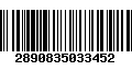 Código de Barras 2890835033452