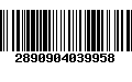 Código de Barras 2890904039958