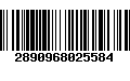 Código de Barras 2890968025584